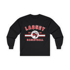 Laquey Basketball Long Sleeve Tee — Vintage Distressed Basketball Shirt