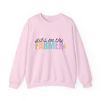 Farmer Vibes Crewneck Sweatshirt – "Dibs on the Farmer" Pastel Graphic