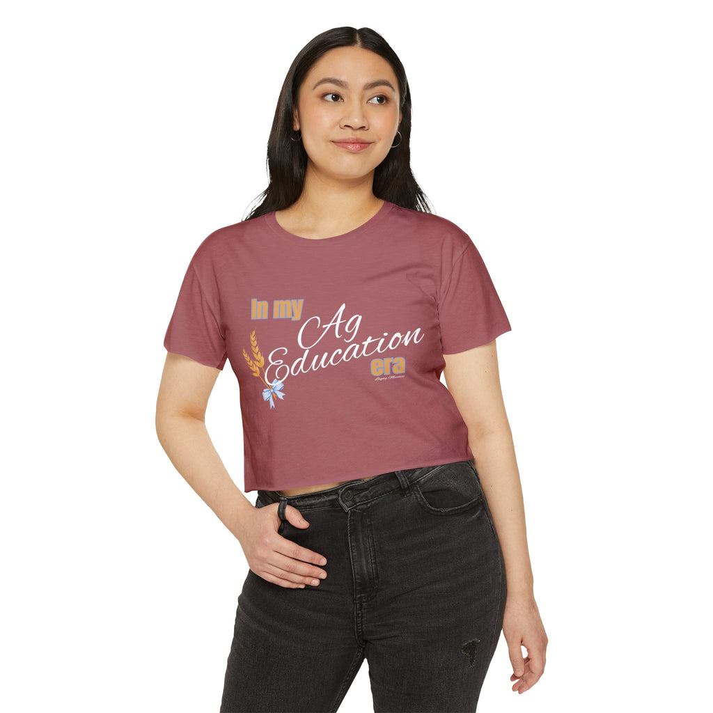 Crop Top — "In My Ag Education Era" Feminine Farm Festival Tee