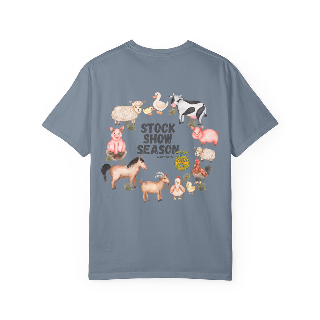 Stock Show Season T-Shirt — Farm Animal Circle Graphic