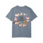 Stock Show Season T-Shirt — Farm Animal Circle Graphic
