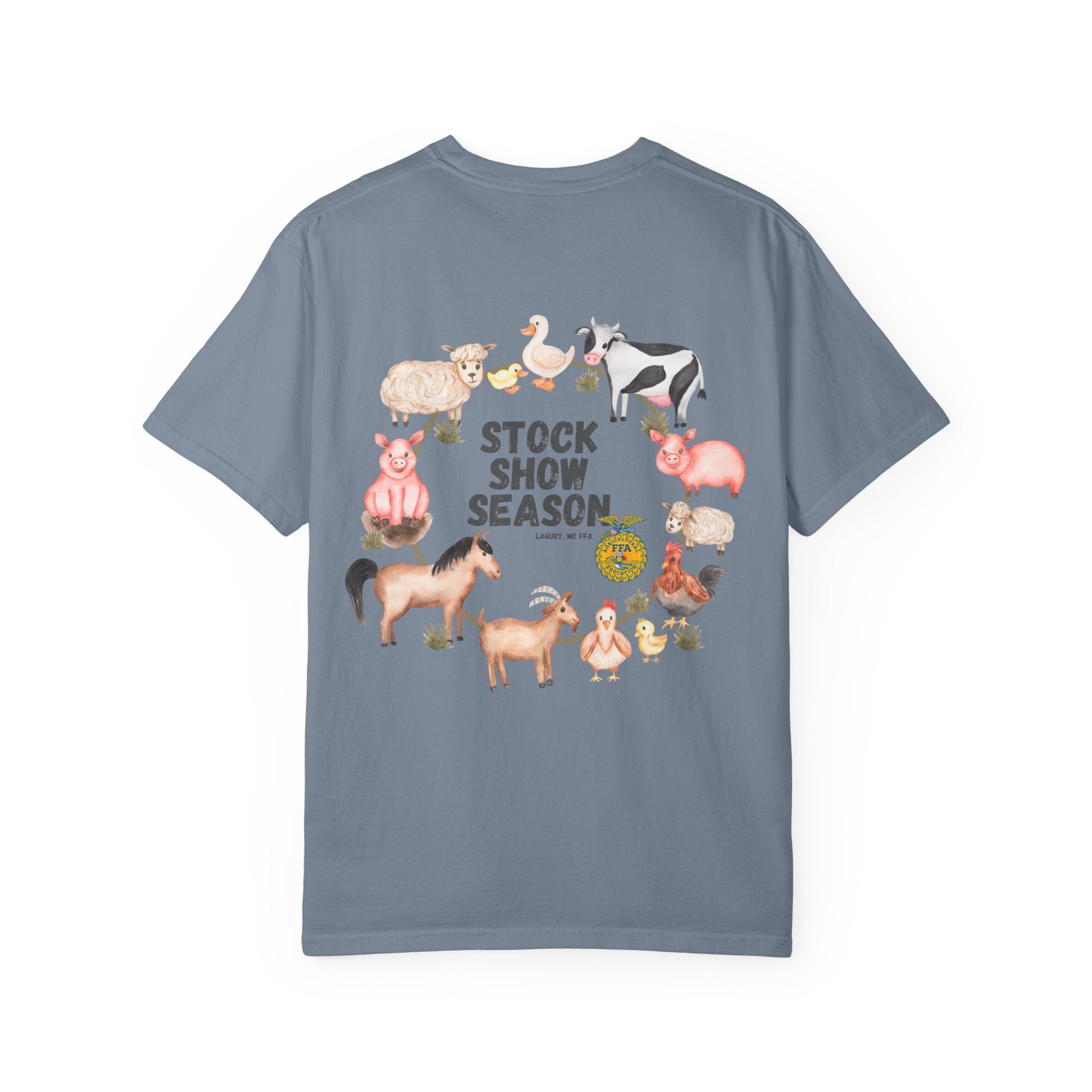 Stock Show Season T-Shirt — Farm Animal Circle Graphic