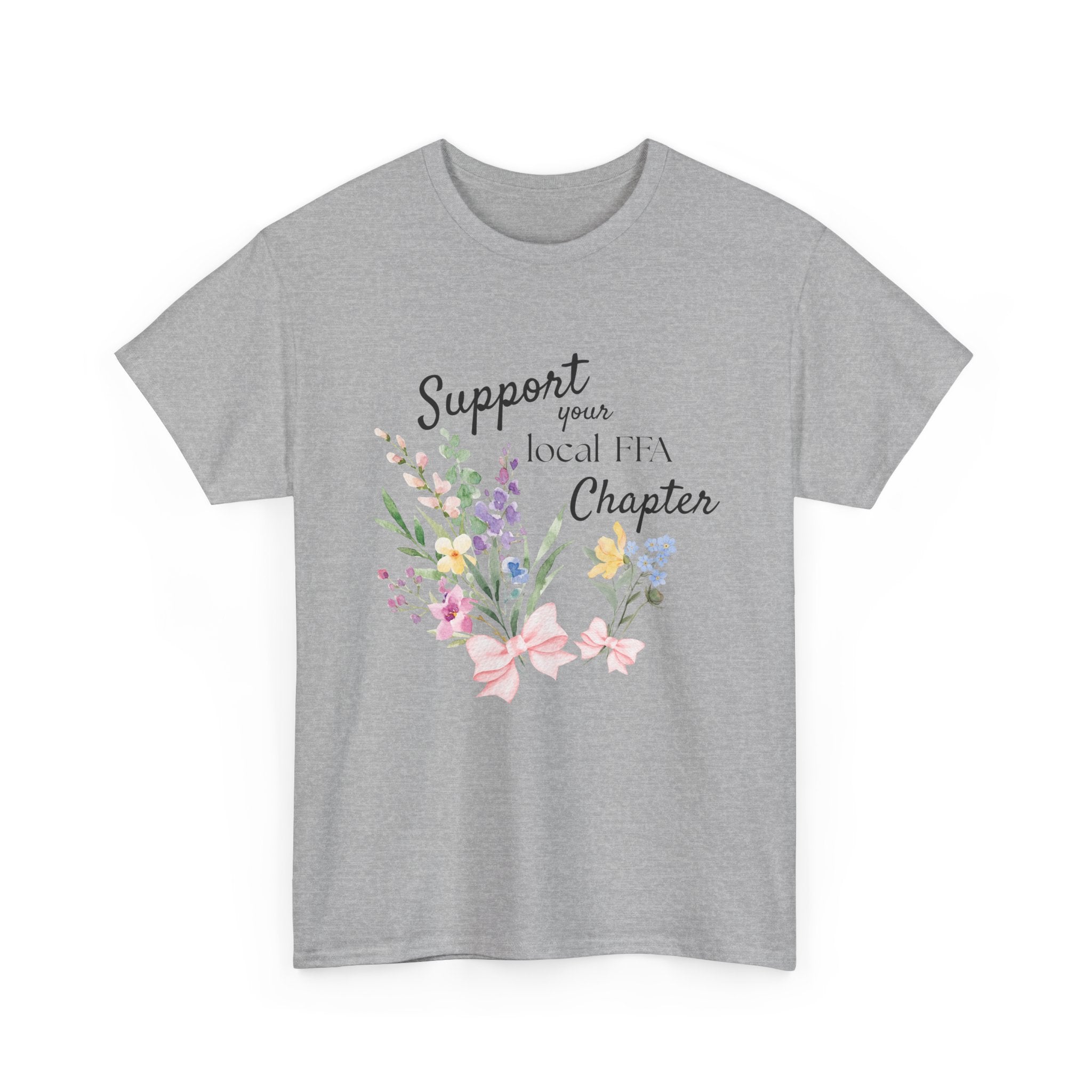 Support Your Local FFA Chapter T‑Shirt — Watercolor Floral Tee