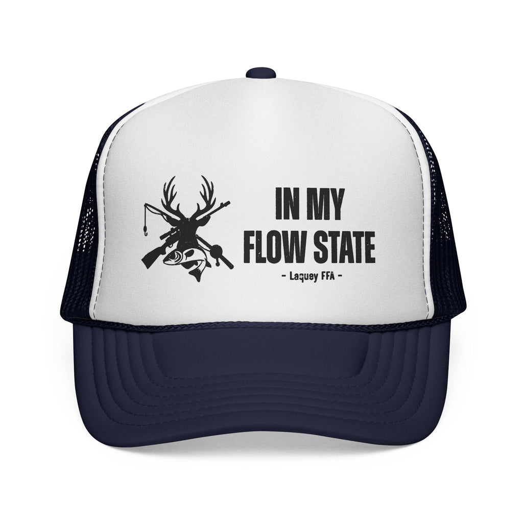 Trucker Cap — “In My Flow State” Hunting Deer Skull Mesh Hat