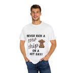 Cow Chip on a Hot Day - Cute Cow Humor Tee