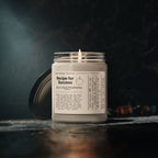 Recipe for Success  - Sports Themed Scented Soy Candle — 9oz Jar (Warm Apple & Cozy Notes)