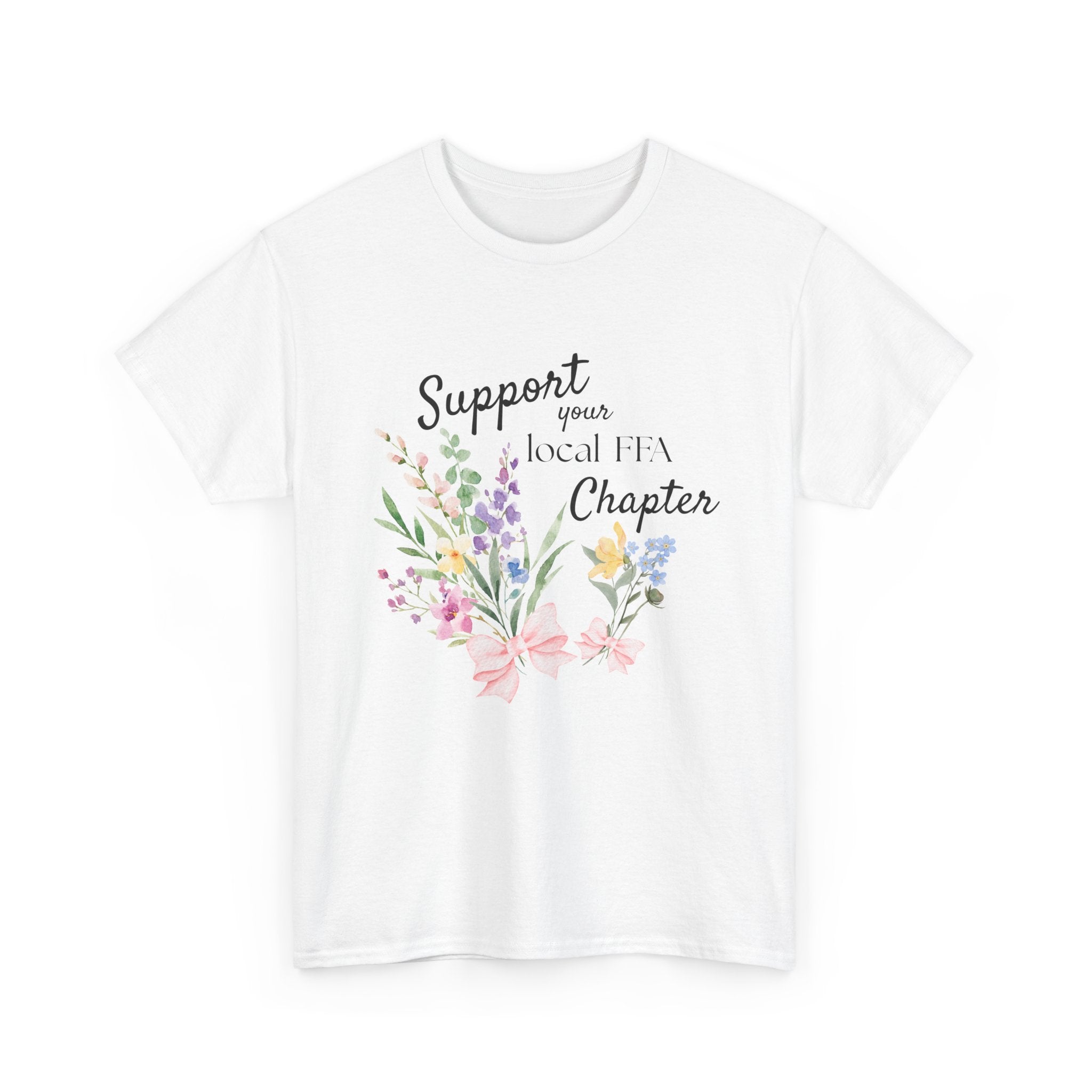 Support Your Local FFA Chapter T‑Shirt — Watercolor Floral Tee