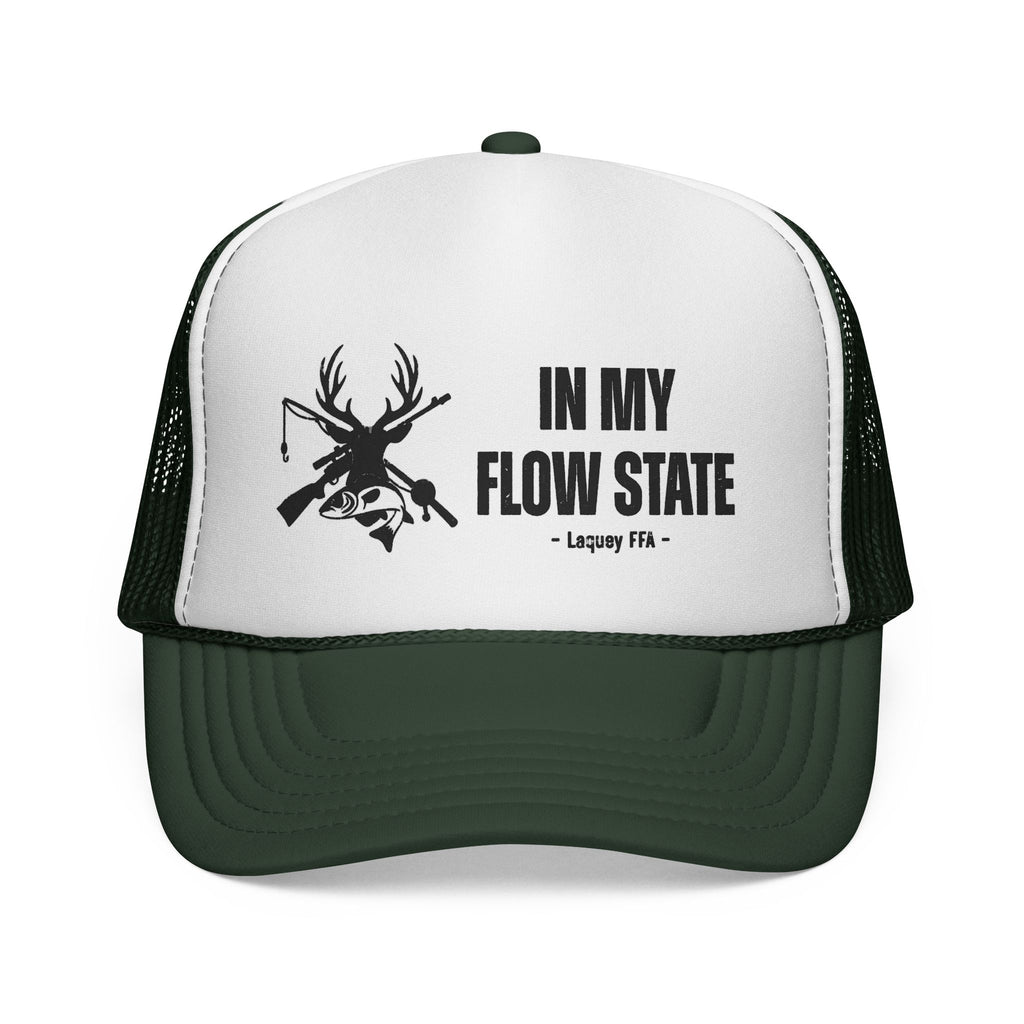 Trucker Cap — “In My Flow State” Hunting Deer Skull Mesh Hat
