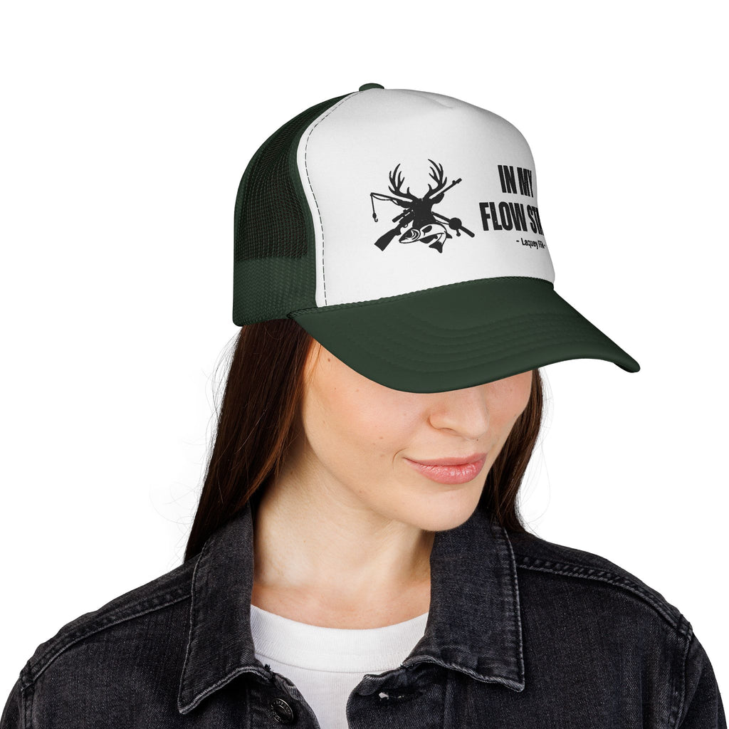 Trucker Cap — “In My Flow State” Hunting Deer Skull Mesh Hat