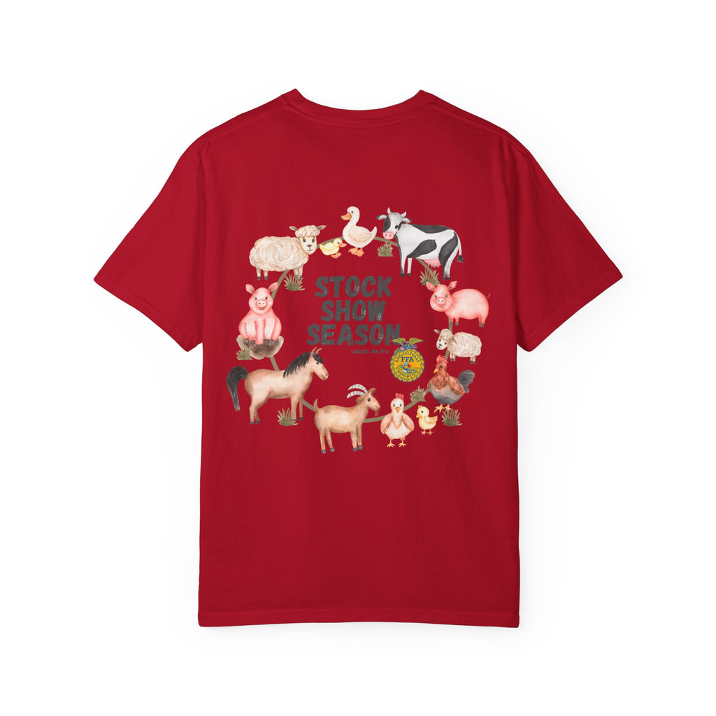 Stock Show Season T-Shirt — Farm Animal Circle Graphic