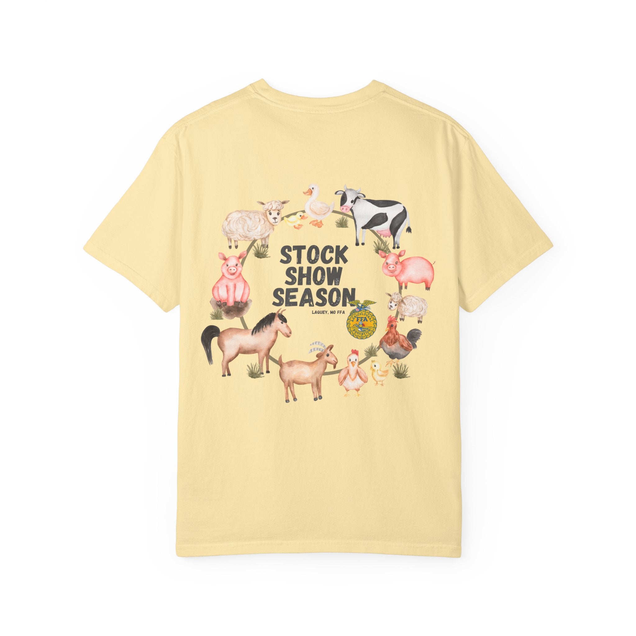 Stock Show Season T-Shirt — Farm Animal Circle Graphic
