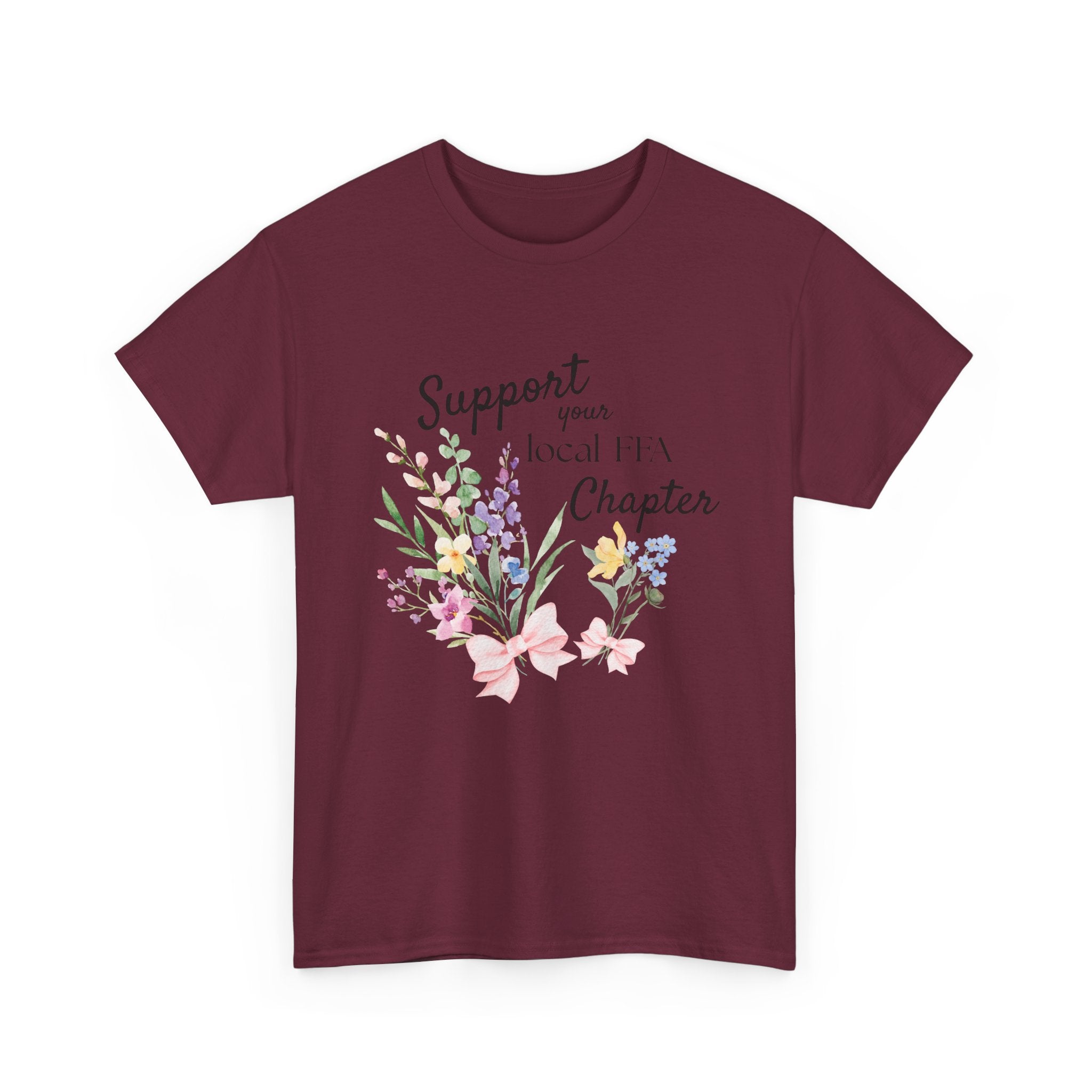 Support Your Local FFA Chapter T‑Shirt — Watercolor Floral Tee