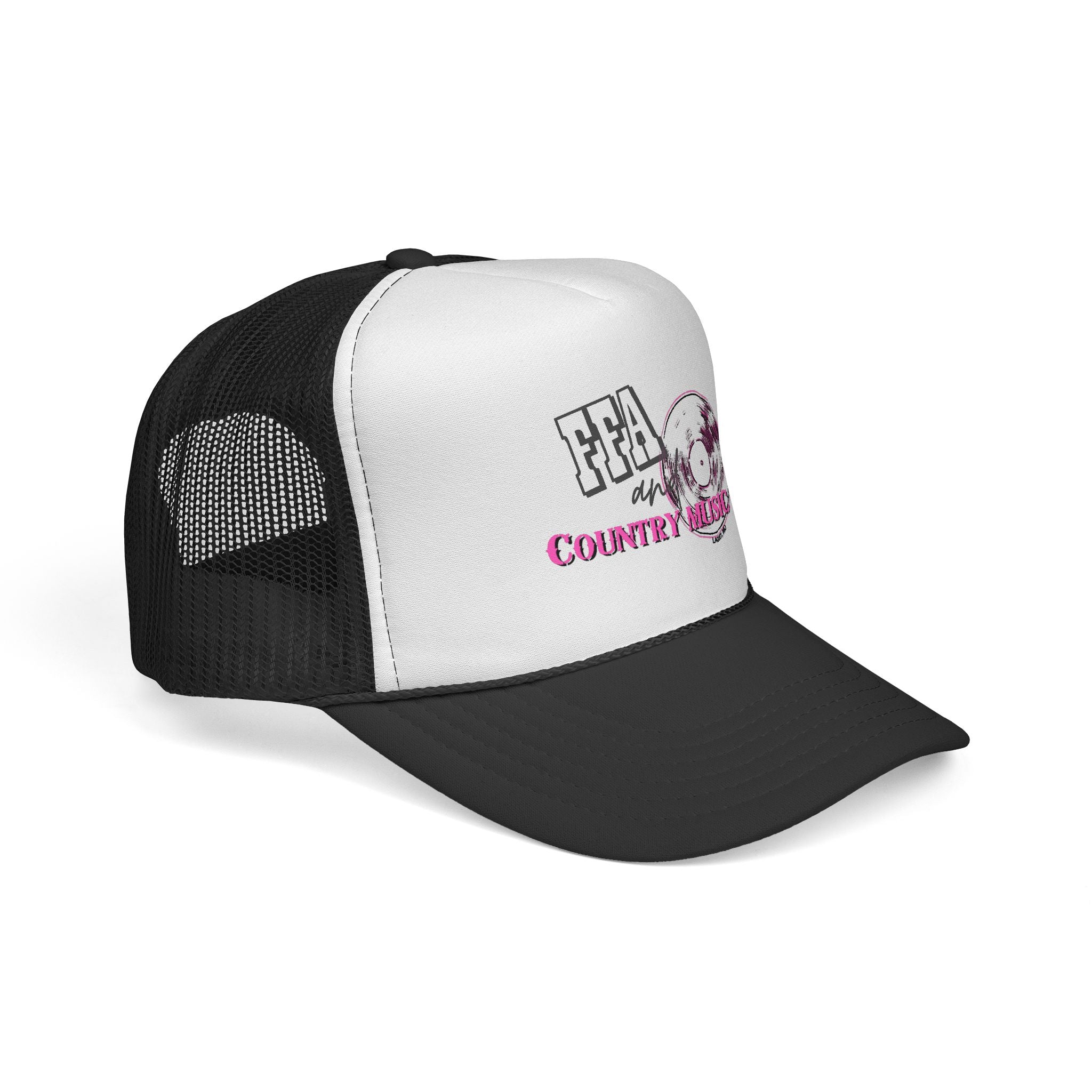Country Music Trucker Hat – Vintage Vinyl Design