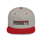 Hornets Basketball Flat Bill Snapback Hat — Retro Team Logo Cap