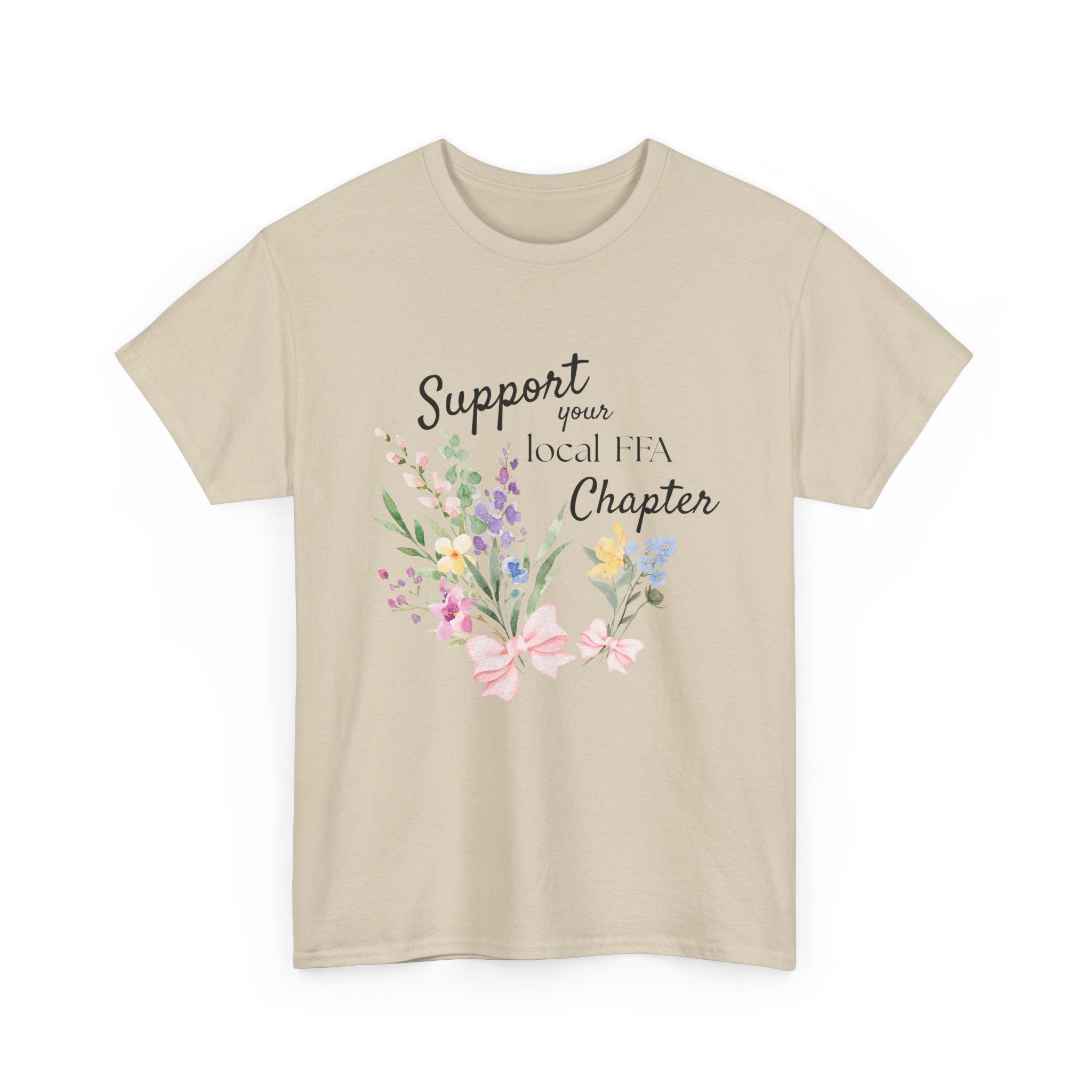 Support Your Local FFA Chapter T‑Shirt — Watercolor Floral Tee