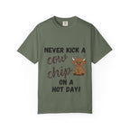 Cow Chip on a Hot Day - Cute Cow Humor Tee