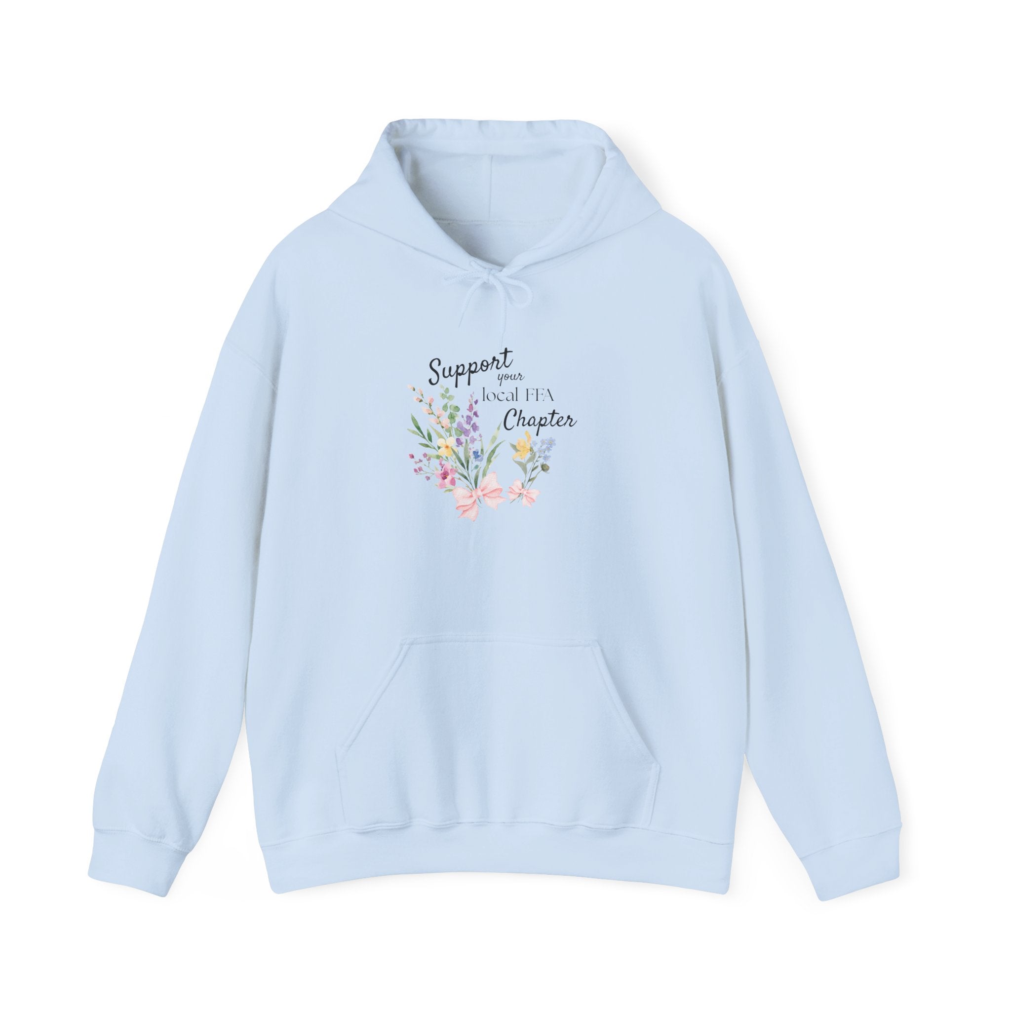 Support Local FFA Chapter Hoodie — Floral Inspirational Sweatshirt
