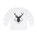 Deer Silhouette Long Sleeve Tee — Rustic FFA Emblem Shirt