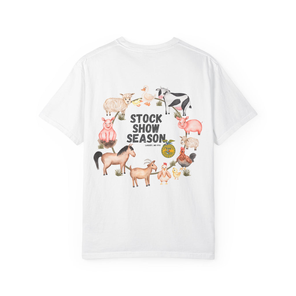 Stock Show Season T-Shirt — Farm Animal Circle Graphic