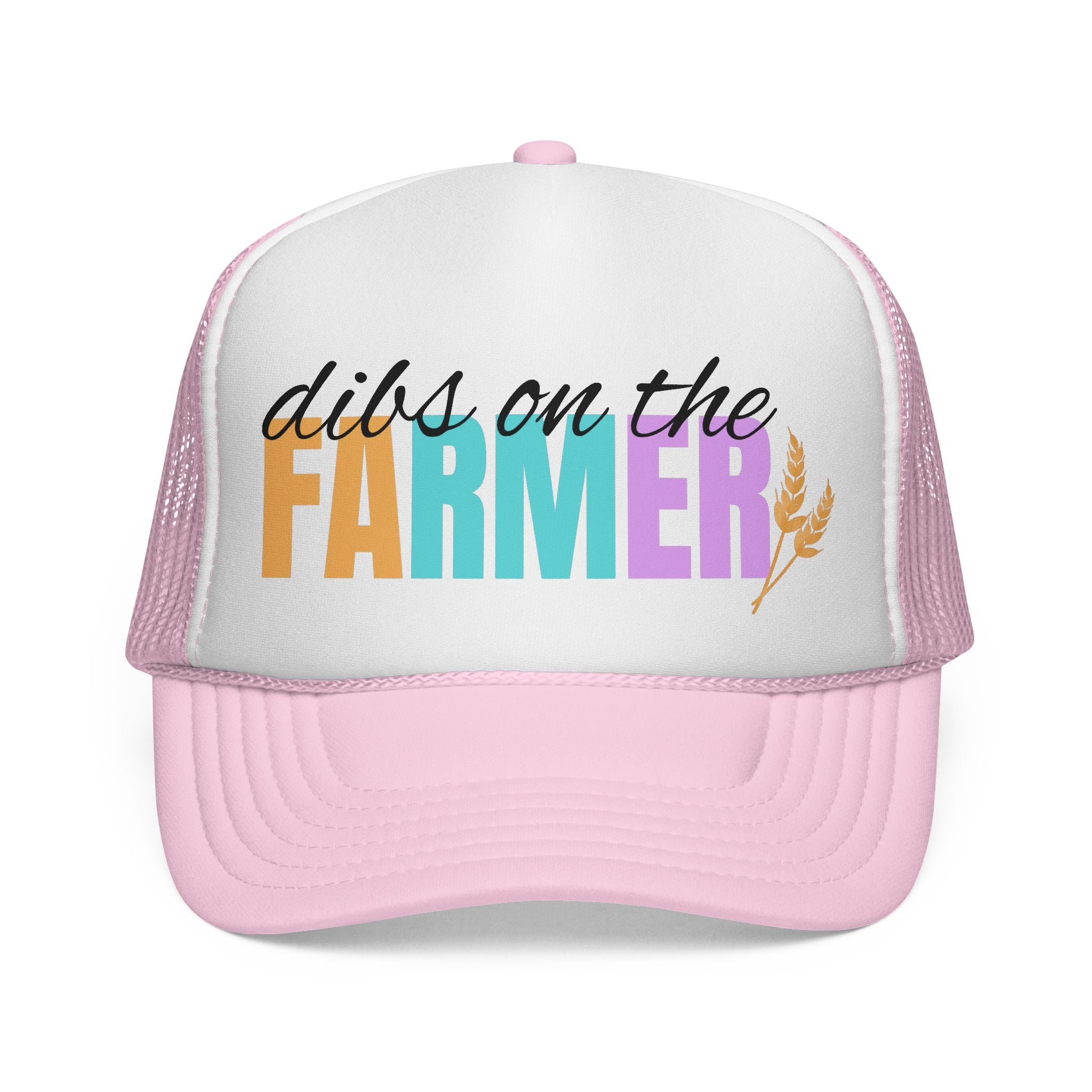 Dibs on the Farmer Trucker Hat — Colorful Country Farm Mesh Cap