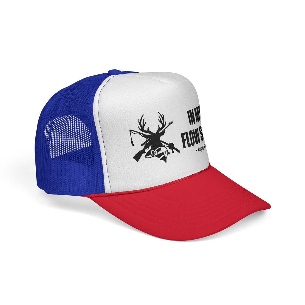Trucker Cap — “In My Flow State” Hunting Deer Skull Mesh Hat