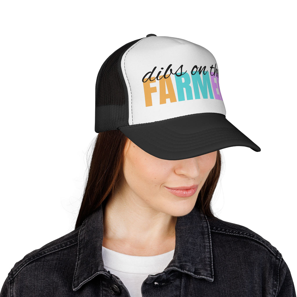 Dibs on the Farmer Trucker Hat — Colorful Country Farm Mesh Cap