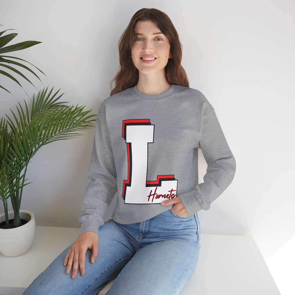 Game Day Crewneck Sweatshirt - L Monogram Hornet Logo